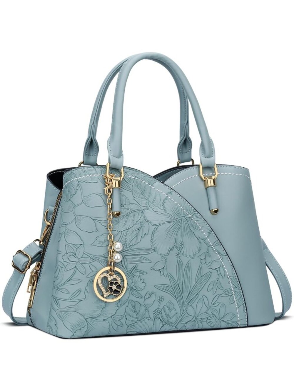 Stylish Triple Compartment Handbag for Women | Fashion Satchel & Shoulder Bag